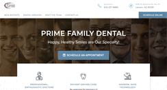 Desktop Screenshot of myprimefamilydental.com