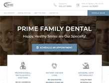 Tablet Screenshot of myprimefamilydental.com